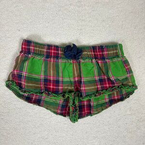 Adorable Viral Abercrombie Green Ruffle Mini Shorts
